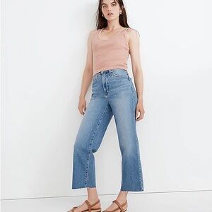 Madewell The Perfect Vintage Wide-Leg Crop Jeans